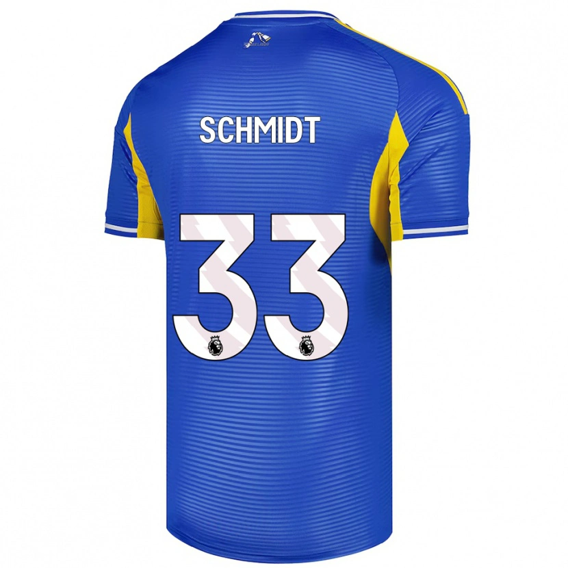 Danxen Mujer Camiseta Isaac Schmidt #33 Azul Amarillo 2ª Equipación 2025/26 La Camisa México