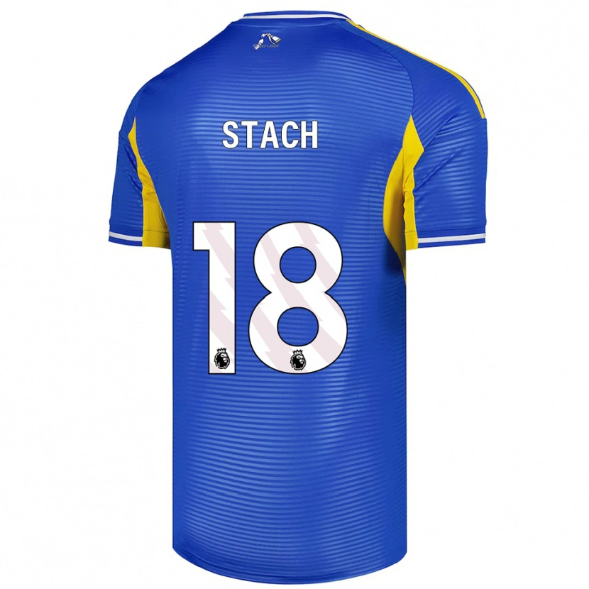 Danxen Mujer Camiseta Anton Stach #18 Azul Amarillo 2ª Equipación 2025/26 La Camisa México