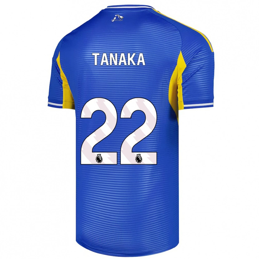 Danxen Mujer Camiseta Ao Tanaka #22 Azul Amarillo 2ª Equipación 2025/26 La Camisa México