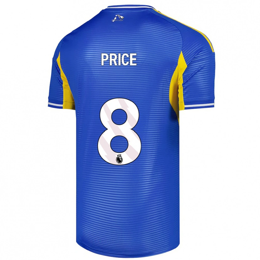 Danxen Mujer Camiseta Leoni Price #8 Azul Amarillo 2ª Equipación 2025/26 La Camisa México