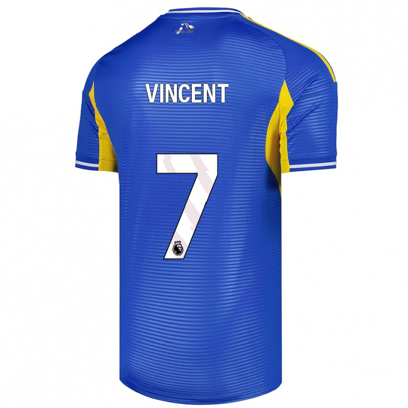 Danxen Mujer Camiseta Harvey Vincent #7 Azul Amarillo 2ª Equipación 2025/26 La Camisa México