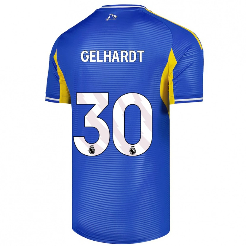 Danxen Mujer Camiseta Joe Gelhardt #30 Azul Amarillo 2ª Equipación 2025/26 La Camisa México