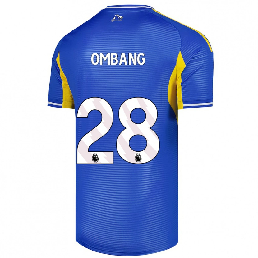Danxen Mujer Camiseta Darryl Ombang #28 Azul Amarillo 2ª Equipación 2025/26 La Camisa México