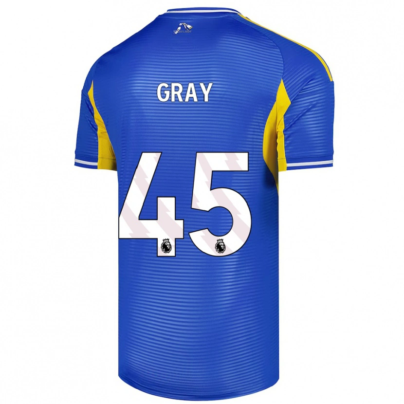 Danxen Mujer Camiseta Harry Gray #45 Azul Amarillo 2ª Equipación 2025/26 La Camisa México