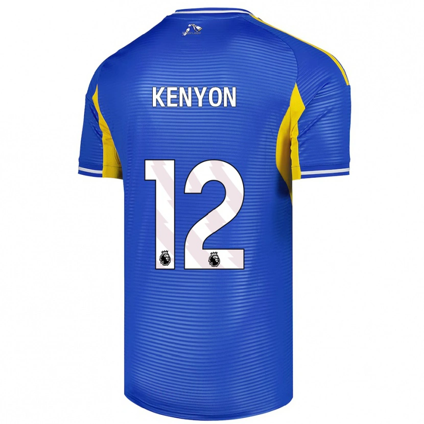 Danxen Mujer Camiseta George Kenyon #12 Azul Amarillo 2ª Equipación 2025/26 La Camisa México