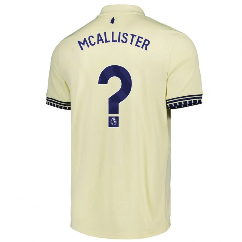 Danxen Mujer Camiseta Sean Mcallister #0 Blanco Roto Negro 2ª Equipación 2025/26 La Camisa México