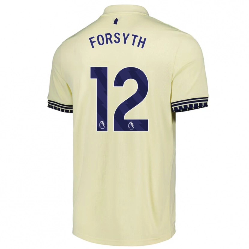 Danxen Mujer Camiseta Luke Forsyth #12 Blanco Roto Negro 2ª Equipación 2025/26 La Camisa México