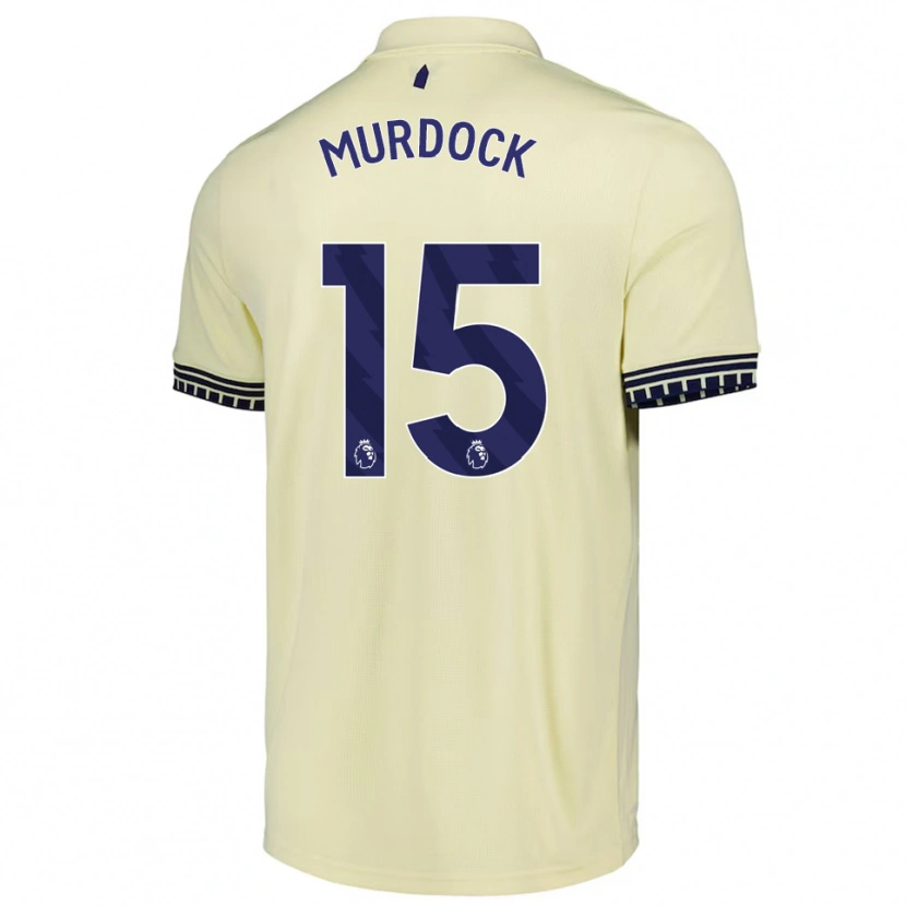 Danxen Mujer Camiseta Freddie Murdock #15 Blanco Roto Negro 2ª Equipación 2025/26 La Camisa México