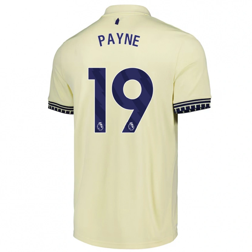 Danxen Mujer Camiseta Heather Payne #19 Blanco Roto Negro 2ª Equipación 2025/26 La Camisa México