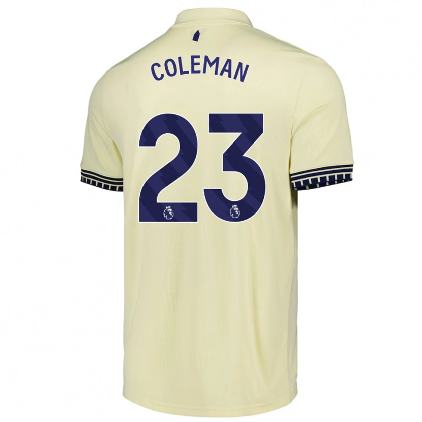 Danxen Mujer Camiseta Séamus Coleman #23 Blanco Roto Negro 2ª Equipación 2025/26 La Camisa México