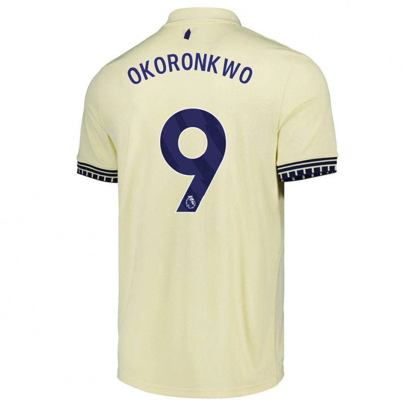 Danxen Mujer Camiseta Francis Okoronkwo #9 Blanco Roto Negro 2ª Equipación 2025/26 La Camisa México