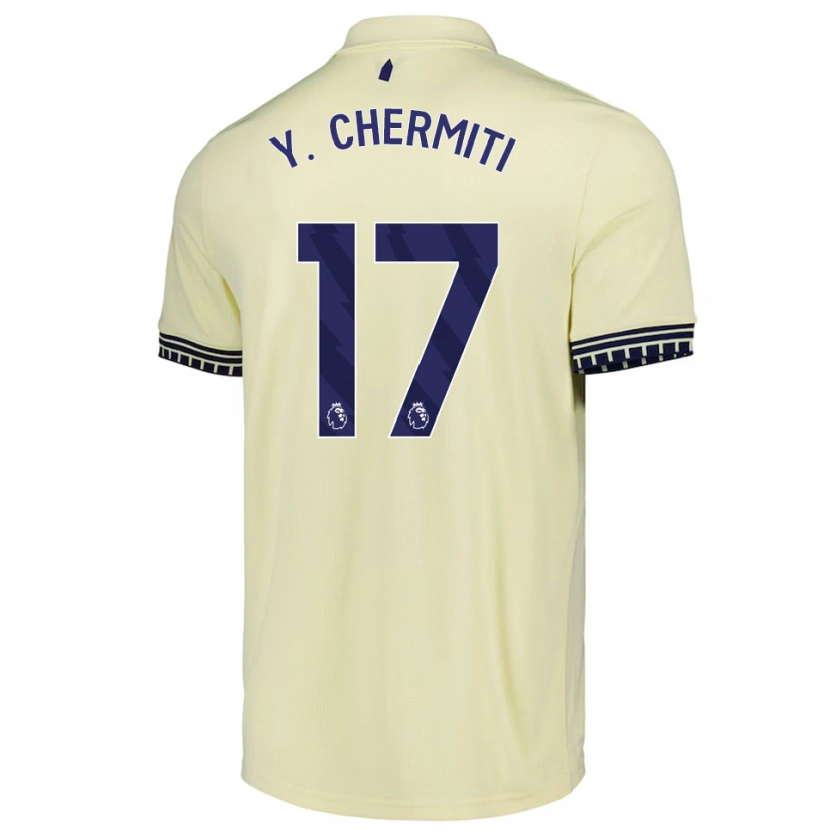 Danxen Mujer Camiseta Chermiti #17 Blanco Roto Negro 2ª Equipación 2025/26 La Camisa México