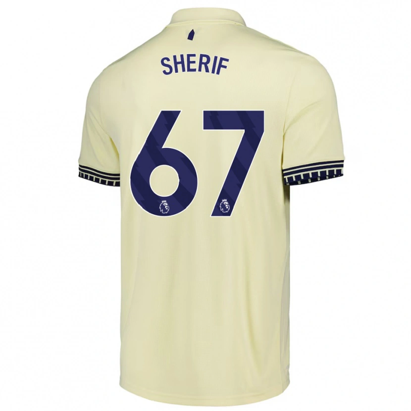 Danxen Mujer Camiseta Martin Sherif #67 Blanco Roto Negro 2ª Equipación 2025/26 La Camisa México