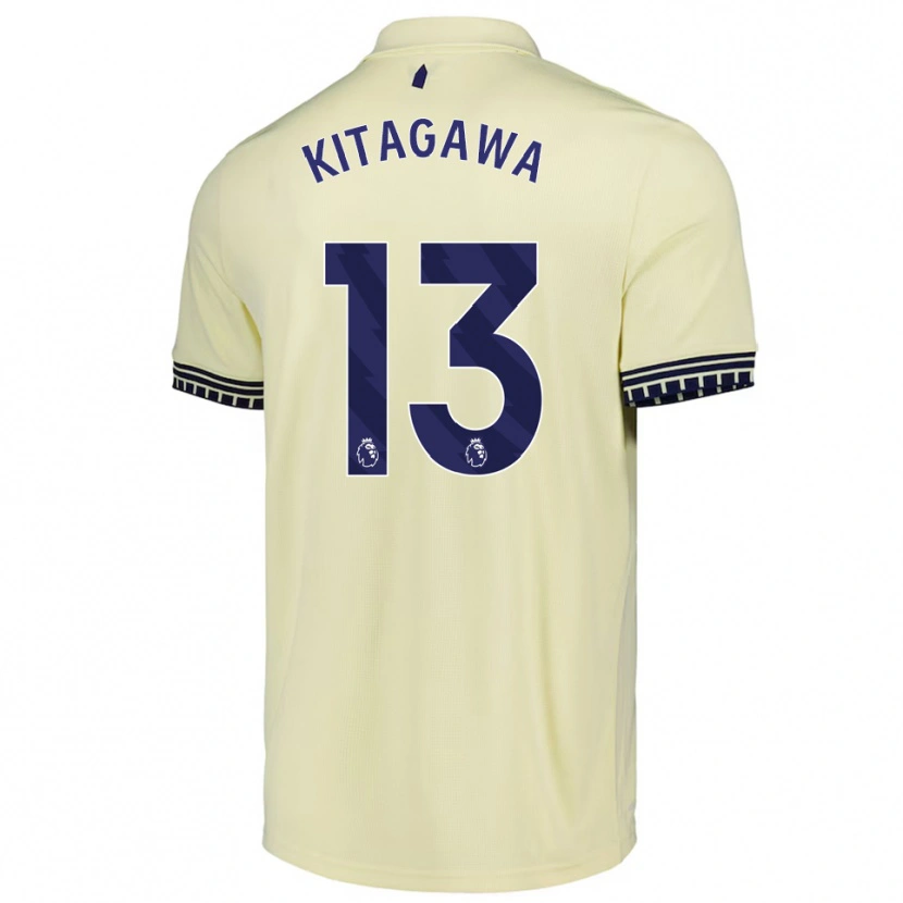 Danxen Mujer Camiseta Hikaru Kitagawa #13 Blanco Roto Negro 2ª Equipación 2025/26 La Camisa México