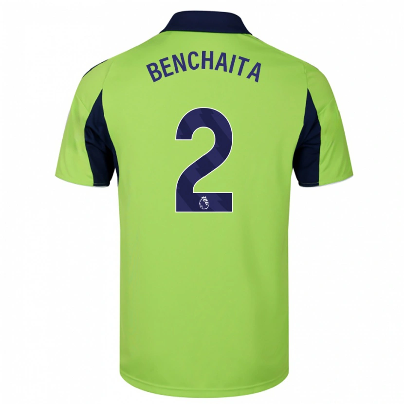 Danxen Mujer Camiseta Nazim Benchaita #2 Verde Marino Blanco 2ª Equipación 2025/26 La Camisa México