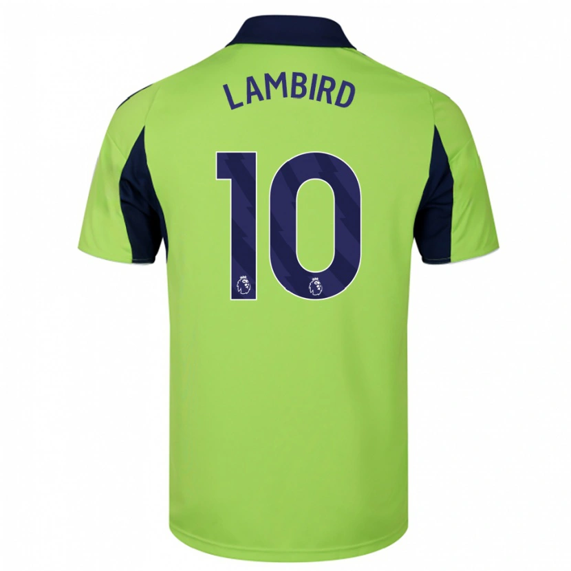 Danxen Mujer Camiseta Lilly Lambird #10 Verde Marino Blanco 2ª Equipación 2025/26 La Camisa México