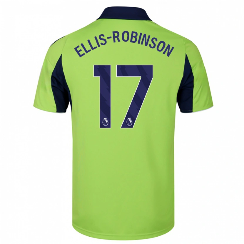Danxen Mujer Camiseta Eddie Ellis-Robinson #17 Verde Marino Blanco 2ª Equipación 2025/26 La Camisa México
