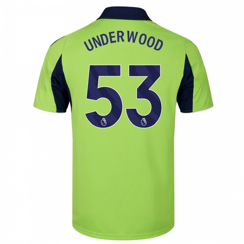 Danxen Mujer Camiseta Marco Underwood #53 Verde Marino Blanco 2ª Equipación 2025/26 La Camisa México