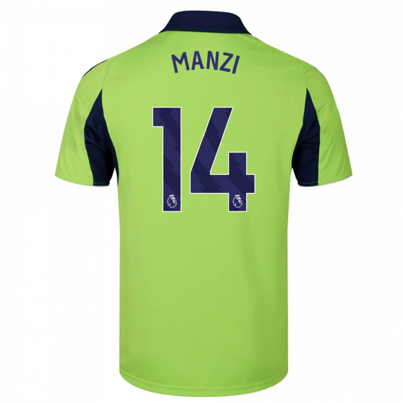 Danxen Mujer Camiseta Sophie Manzi #14 Verde Marino Blanco 2ª Equipación 2025/26 La Camisa México