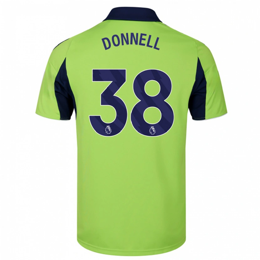 Danxen Mujer Camiseta Chris Donnell #38 Verde Marino Blanco 2ª Equipación 2025/26 La Camisa México