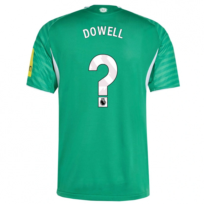 Danxen Mujer Camiseta Roman Dowell #0 Verde Blanco 2ª Equipación 2025/26 La Camisa México