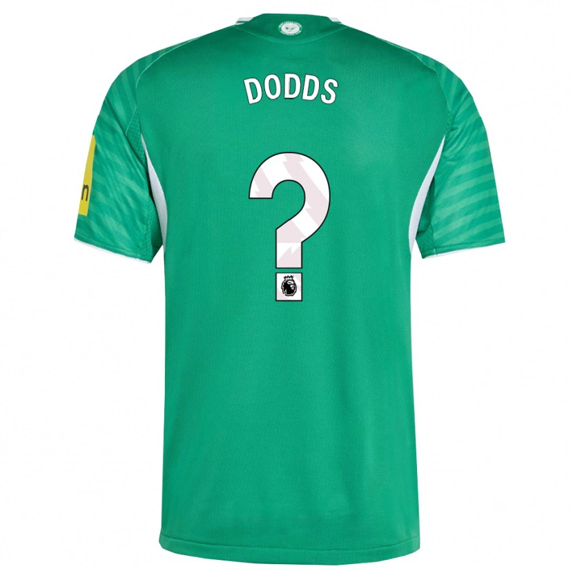 Danxen Mujer Camiseta Archie Dodds #0 Verde Blanco 2ª Equipación 2025/26 La Camisa México