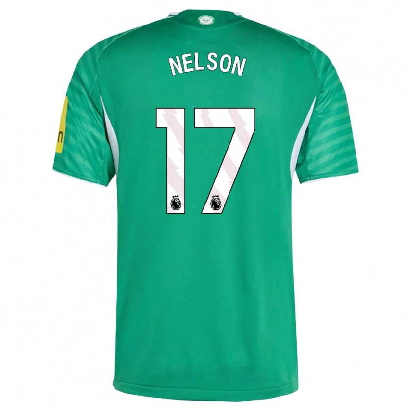 Danxen Mujer Camiseta Erin Nelson #17 Verde Blanco 2ª Equipación 2025/26 La Camisa México