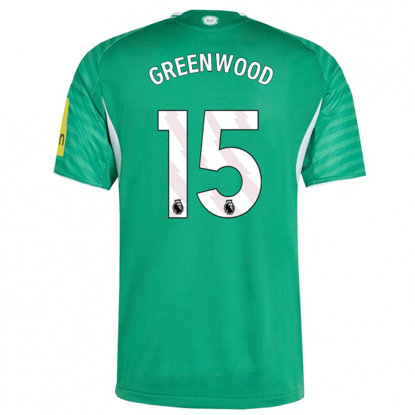 Danxen Mujer Camiseta Hannah Greenwood #15 Verde Blanco 2ª Equipación 2025/26 La Camisa México