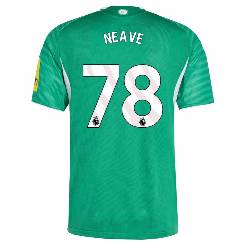 Danxen Mujer Camiseta Sean Neave #78 Verde Blanco 2ª Equipación 2025/26 La Camisa México