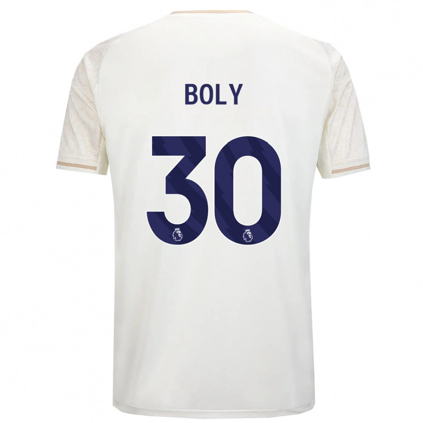 Danxen Mujer Camiseta Willy Boly #30 Blanco Roto Negro 2ª Equipación 2025/26 La Camisa México