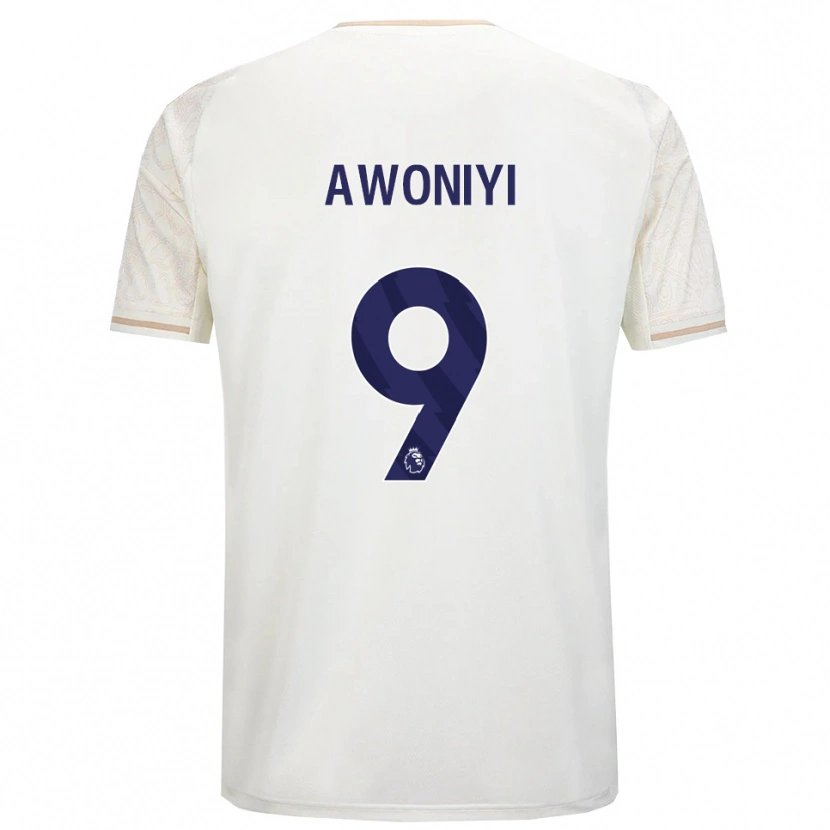 Danxen Mujer Camiseta Taiwo Awoniyi #9 Blanco Roto Negro 2ª Equipación 2025/26 La Camisa México