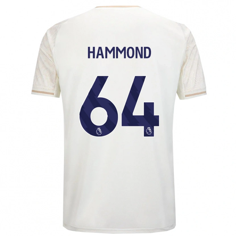 Danxen Mujer Camiseta Ben Hammond #64 Blanco Roto Negro 2ª Equipación 2025/26 La Camisa México