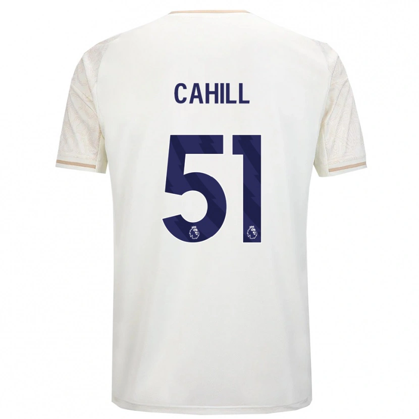 Danxen Mujer Camiseta Shae Cahill #51 Blanco Roto Negro 2ª Equipación 2025/26 La Camisa México