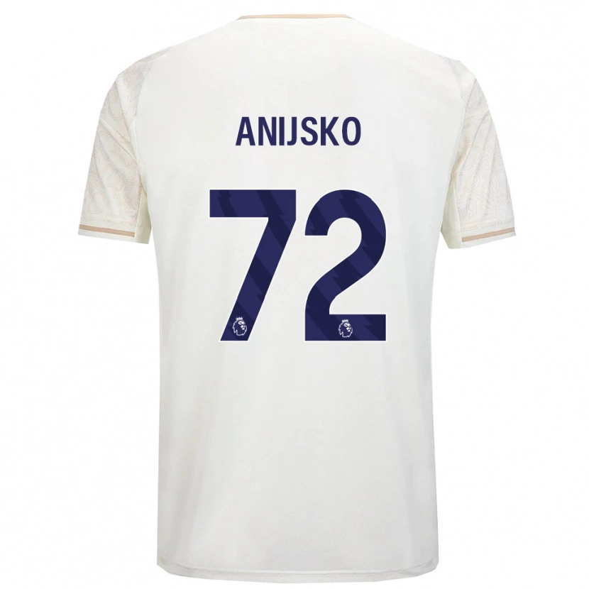Danxen Mujer Camiseta Danni Anisjko #72 Blanco Roto Negro 2ª Equipación 2025/26 La Camisa México