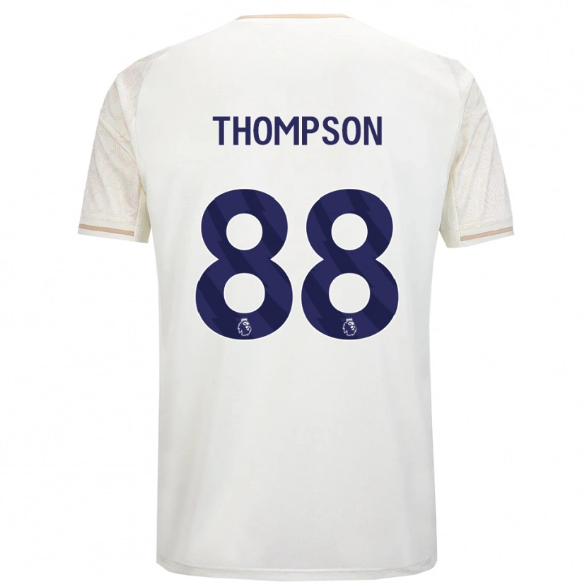 Danxen Mujer Camiseta Will Thompson #88 Blanco Roto Negro 2ª Equipación 2025/26 La Camisa México