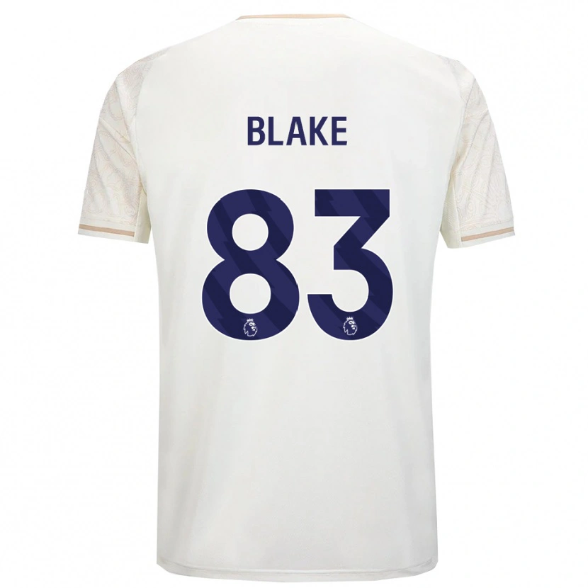 Danxen Mujer Camiseta Zyan Blake #83 Blanco Roto Negro 2ª Equipación 2025/26 La Camisa México