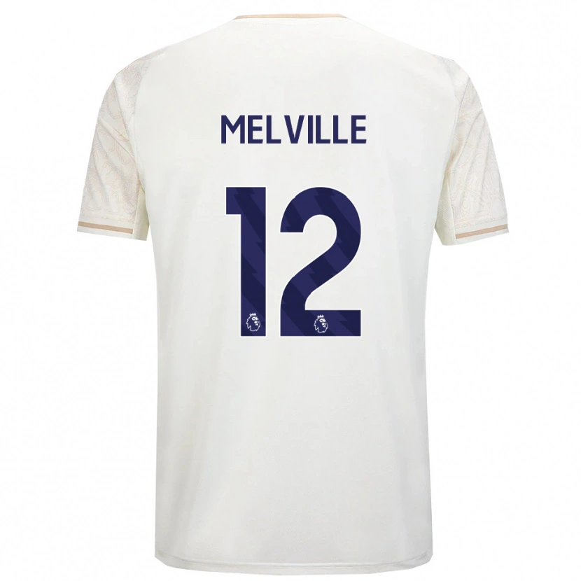 Danxen Mujer Camiseta Logan Melville #12 Blanco Roto Negro 2ª Equipación 2025/26 La Camisa México