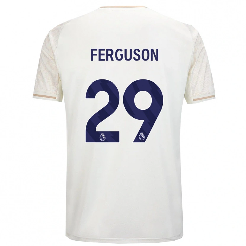 Danxen Mujer Camiseta Georgie Ferguson #29 Blanco Roto Negro 2ª Equipación 2025/26 La Camisa México