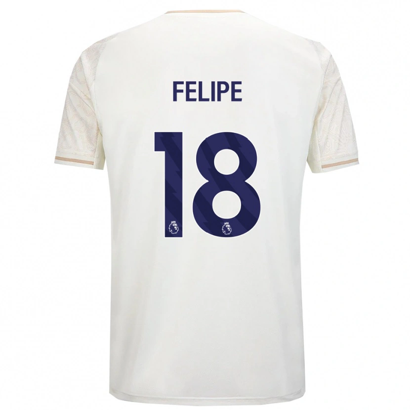 Danxen Mujer Camiseta Felipe #18 Blanco Roto Negro 2ª Equipación 2025/26 La Camisa México