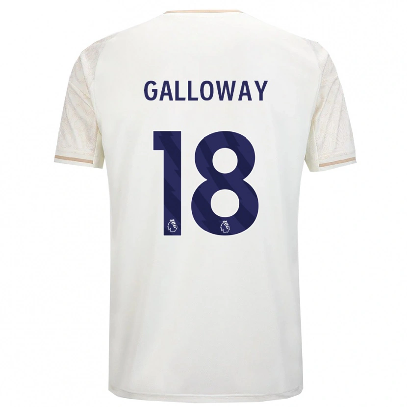 Danxen Mujer Camiseta Bridget Galloway #18 Blanco Roto Negro 2ª Equipación 2025/26 La Camisa México