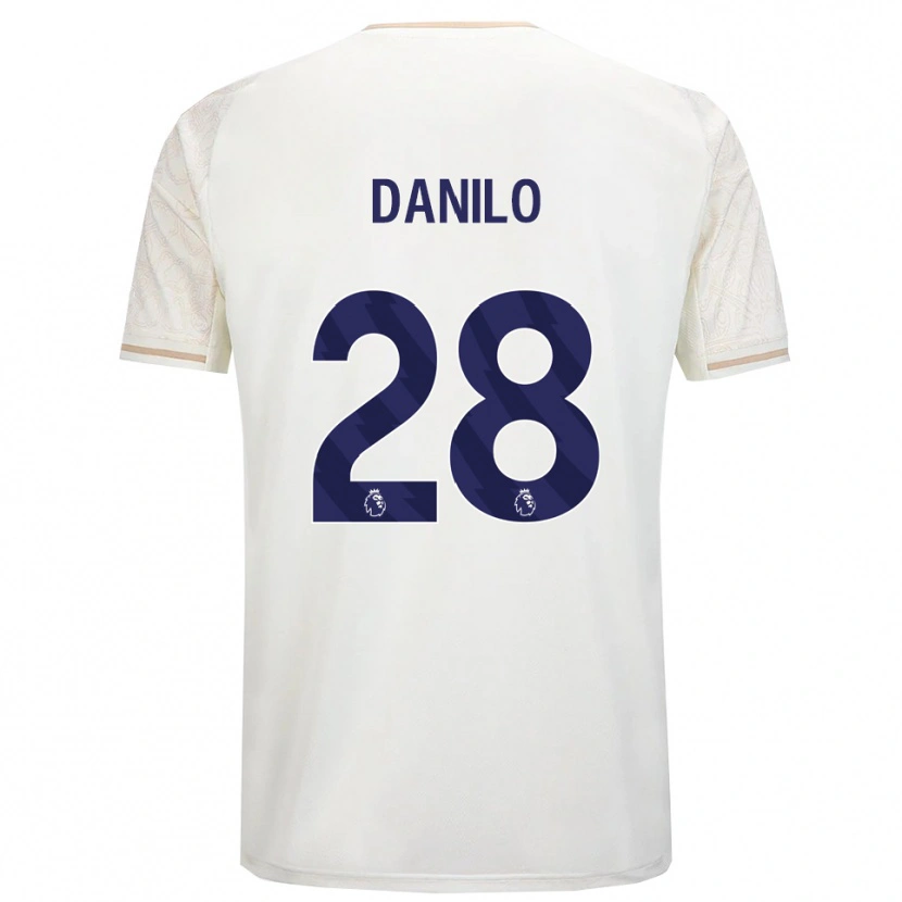 Danxen Mujer Camiseta Danilo #28 Blanco Roto Negro 2ª Equipación 2025/26 La Camisa México
