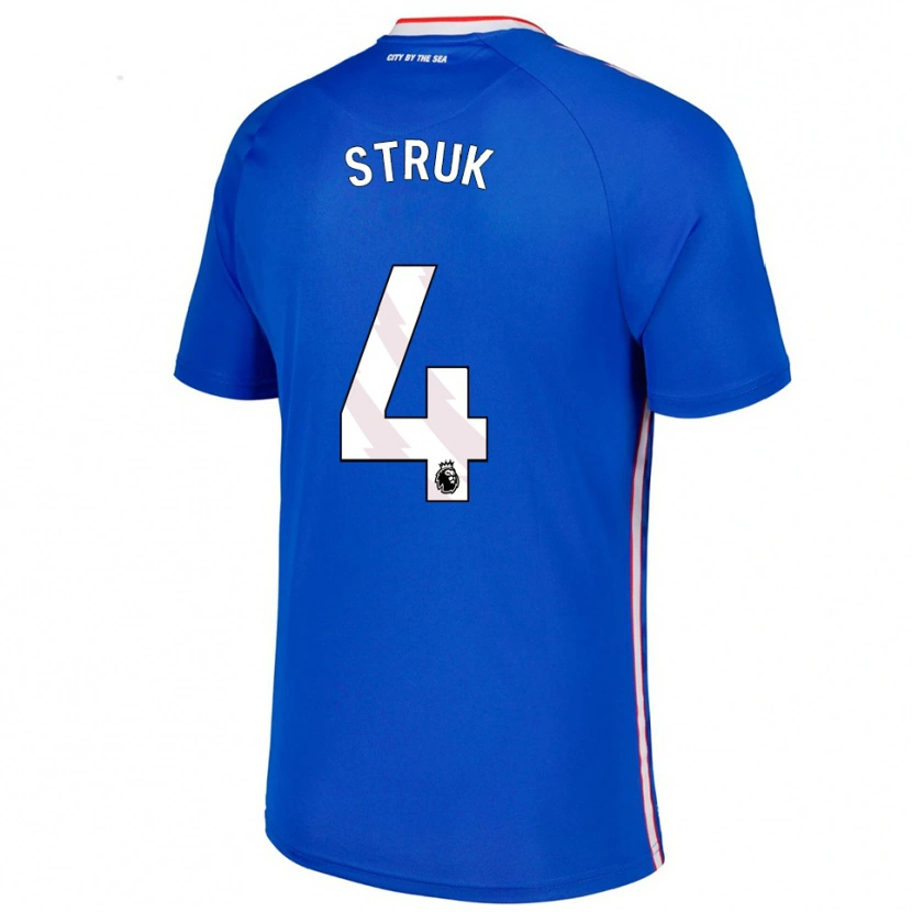 Danxen Mujer Camiseta Ivan Struk #4 Azul Blanco 2ª Equipación 2025/26 La Camisa México