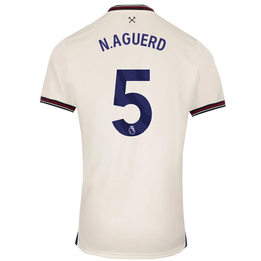 Danxen Mujer Camiseta Nayef Aguerd #5 Blanco Roto 2ª Equipación 2025/26 La Camisa México