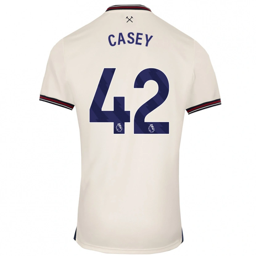 Danxen Mujer Camiseta Kaelan Casey #42 Blanco Roto 2ª Equipación 2025/26 La Camisa México