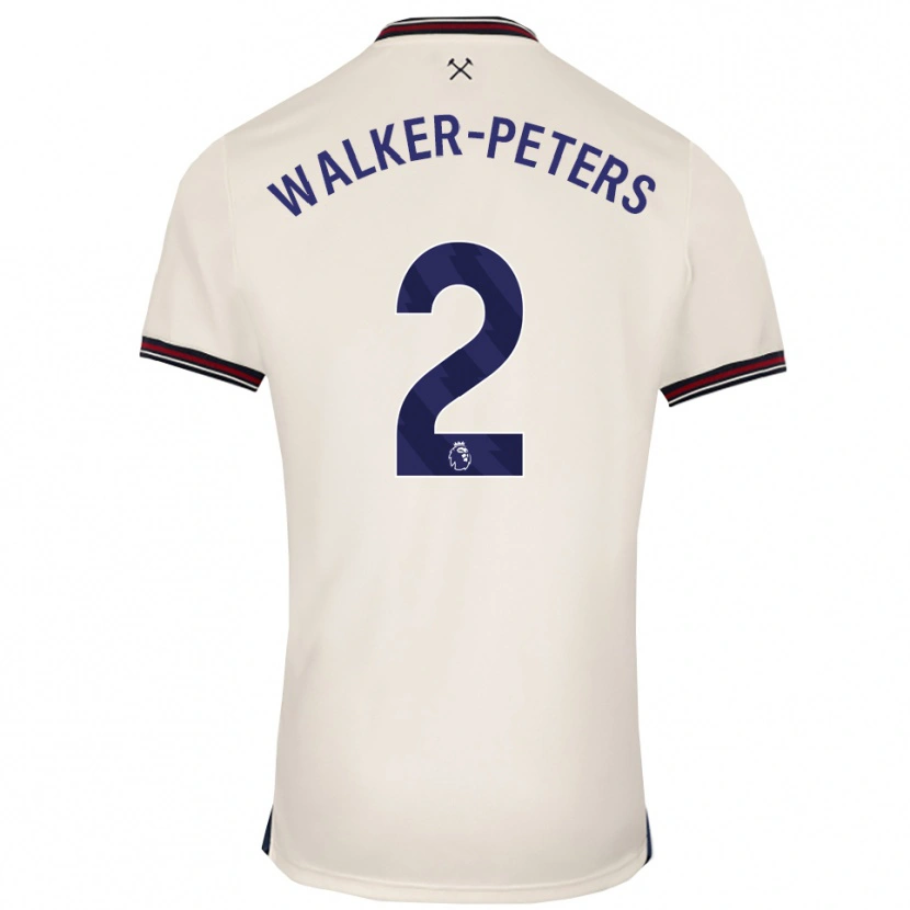Danxen Mujer Camiseta Kyle Walker-Peters #2 Blanco Roto 2ª Equipación 2025/26 La Camisa México