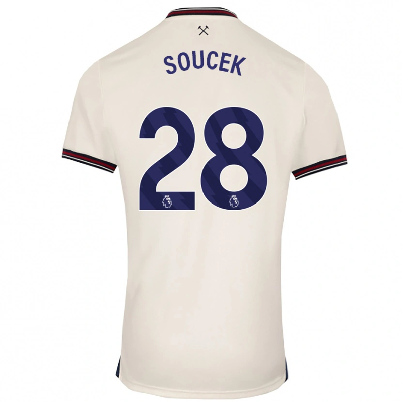 Danxen Mujer Camiseta Tomas Soucek #28 Blanco Roto 2ª Equipación 2025/26 La Camisa México