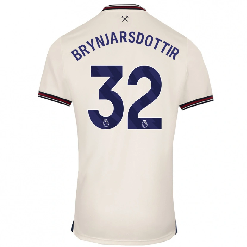 Danxen Mujer Camiseta Dagny Brynjarsdottir #32 Blanco Roto 2ª Equipación 2025/26 La Camisa México