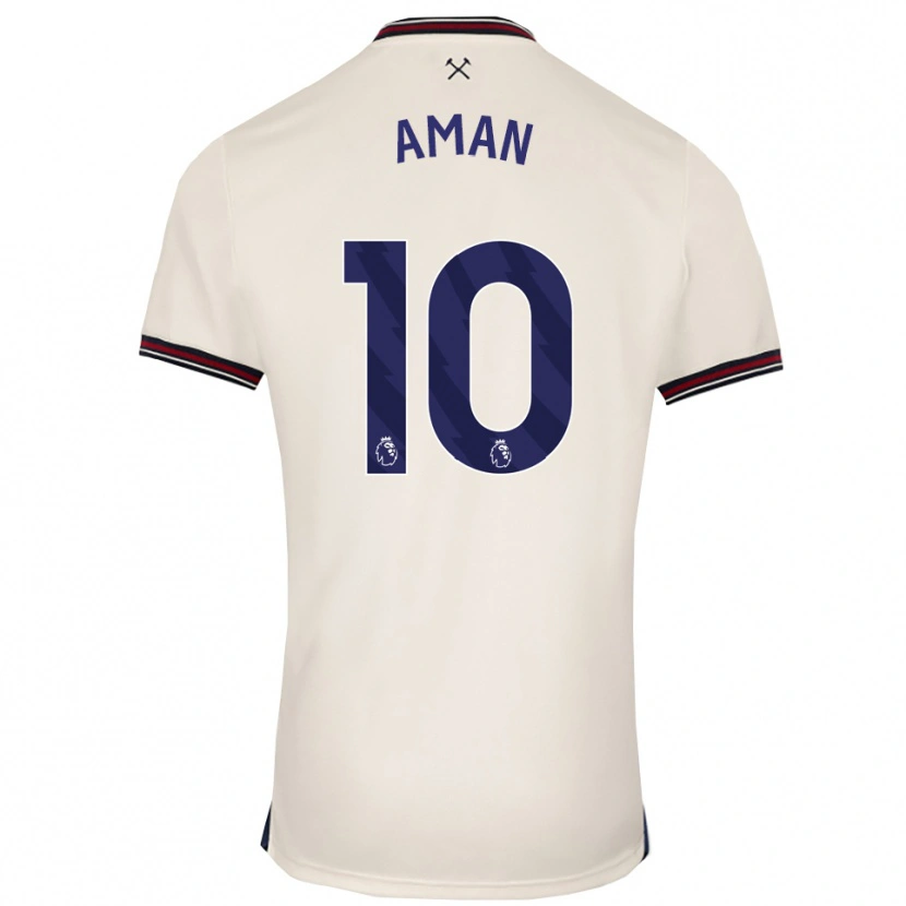 Danxen Mujer Camiseta Abdulkareem Aman #10 Blanco Roto 2ª Equipación 2025/26 La Camisa México