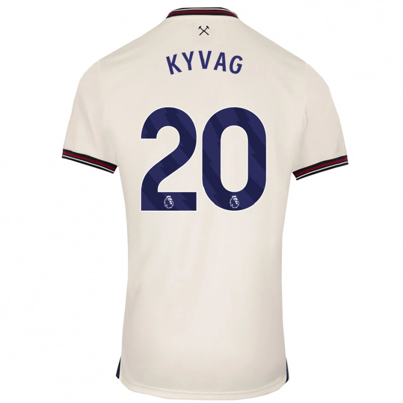 Danxen Mujer Camiseta Thea Kyvag #20 Blanco Roto 2ª Equipación 2025/26 La Camisa México
