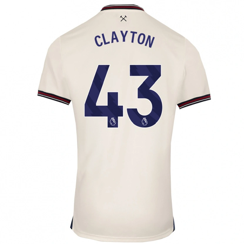 Danxen Mujer Camiseta Regan Clayton #43 Blanco Roto 2ª Equipación 2025/26 La Camisa México
